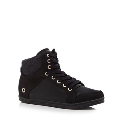 Call It Spring Black 'Wewien' high-top trainers